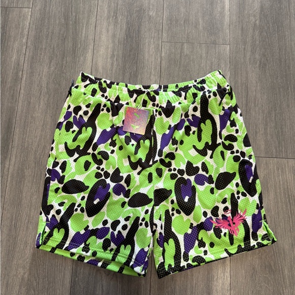PUMA LaMelo Ball Toxic AOP Shorts Green Gecko Men’s NEW* 622889-01 $70 - Picture 1 of 6